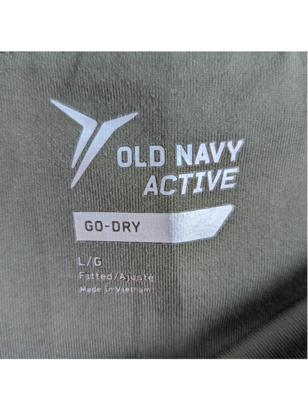 Old Navy Active Go Dry Mid Rise Mesh Panel Pocket Leggings Dark Olive Size L - Picture 5 of 9